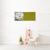 Golf 1e verjaardagsbanner met golfkar spandoek (Insitu)