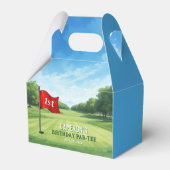 Golf 1e verjaardagsfeestje gat in één bedankdoosjes (Achterkant)