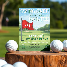 Golf 1e verjaardagsfeestje gat in één kaart