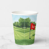 Golf 1e verjaardagsfeestje gat in één papieren bekers (Rechts)