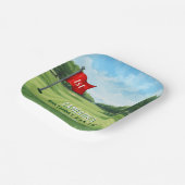 Golf 1e verjaardagsfeestje gat in één papieren bordje (Gebogen)