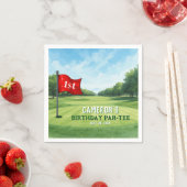 Golf 1e verjaardagsfeestje gat in één servet (Insitu)