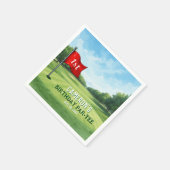 Golf 1e verjaardagsfeestje gat in één servet (Hoek)