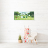 Golf 1e verjaardagsfeestje kinderen hole in one spandoek (Insitu)