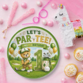 Golf 1e verpartij papieren bordje (Feest)