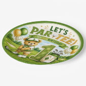 Golf 1e verpartij papieren bordje (Gekanteld)