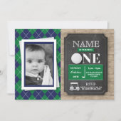 Golf 1st 1e verjaardag Foto nodigt Kaart (Voorkant)