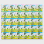 Golf 1ste verjaardag een jaar oude golfer met numm cadeaupapier (Vlak)