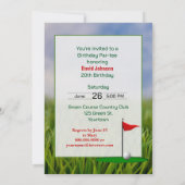 Golf 20ste verfeestdagfeest  kaart (Achterkant)