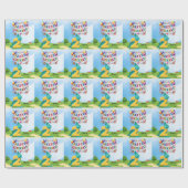 Golf 2e Verjaardag thema voor kind golfer Cadeaupapier (Vlak)