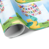 Golf 2e Verjaardag thema voor kind golfer Cadeaupapier (Rol Hoek)