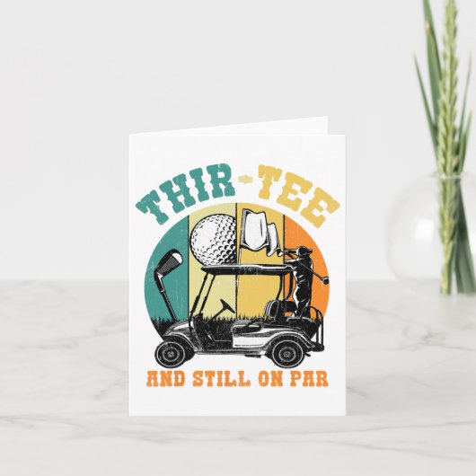 Golf 30e verjaardag Dertig nog steeds op par Grapp Kaart (Voorkant)