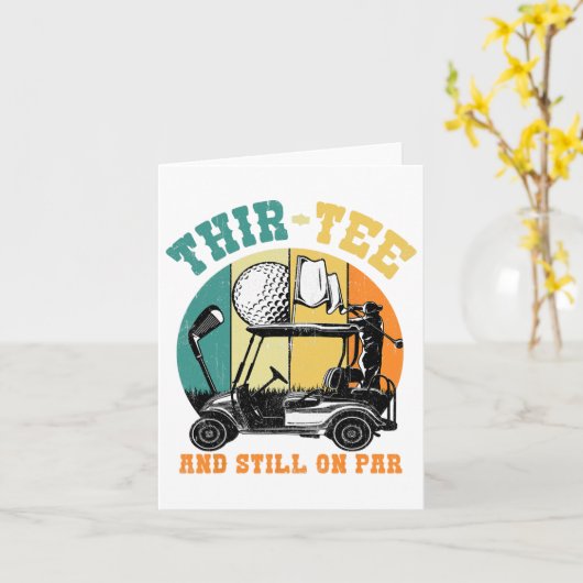 Golf 30e verjaardag Dertig nog steeds op par Grapp Kaart (Gele Bloem)