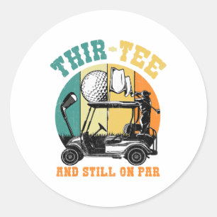 Golf 30e verjaardag Dertig nog steeds op par Grapp Ronde Sticker