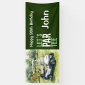 Golf 30e verjaardag voor golfer feestje spandoek (Verticaal)