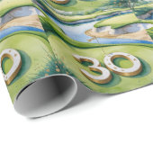 Golf 30e verpartij op de golfbaan cadeaupapier (Rol Hoek)