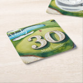 Golf 30th Birthday Kartonnen Onderzetters (Schuin)