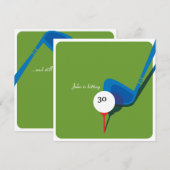 Golf 30th Birthday - nog steeds aan het zwenken! Kaart (Voorkant / Achterkant)