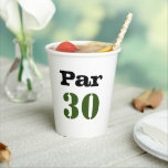 Golf 30th Birthday Par t-shirt 30party Papieren Bekers<br><div class="desc">Golf 30e Verjaardag Par t-shirt dertig partij Papier Cups</div>