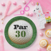 Golf 30th Birthday Par t-shirt 30party Papieren Bordje (Feest)