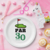 Golf 30th Birthday Par t-shirt 30party Papieren Bordje (Feest)
