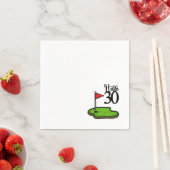 Golf 30th Birthday Par t-shirt 30party Servet (Insitu)