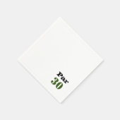 Golf 30th Birthday Par t-shirt 30party Servet (Hoek)