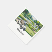 Golf 30th Birthday Par t-shirt 30party Servet (Hoek)