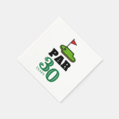 Golf 30th Birthday Par t-shirt 30party Servet (Hoek)
