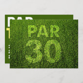 Golf 30th Birthday Party Kaart (Voorkant / Achterkant)