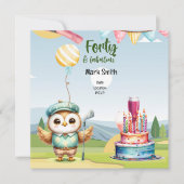 Golf 40e verjaardag feestje golfer verjaardag save the date (Voorkant)