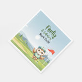 Golf 40e verjaardag feestje golfer verjaardag servet (Hoek)