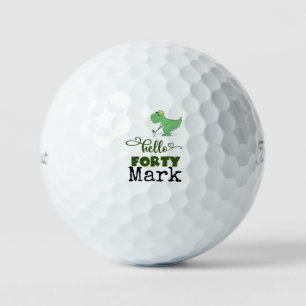 Golf 40e Verjaardag Par t-shirt dertig feest voor Golfballen