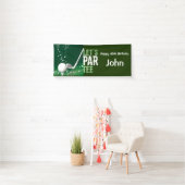 Golf 40e verjaardag voor golfer feestje spandoek (Insitu)
