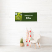 Golf 40e verjaardag voor golfer party spandoek (Insitu)