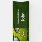 Golf 40e verjaardag voor golfer party spandoek (Verticaal)