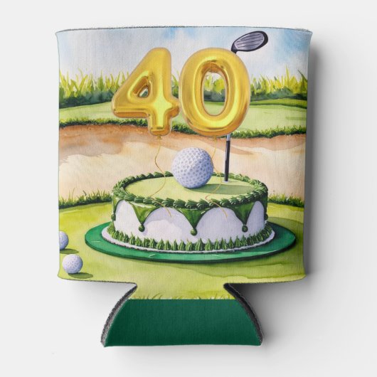 GOLF 40e verjaardagsfeest Blikjeskoeler (Voorkant)