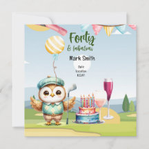 Golf 40e verpartijdag golfer verjaardag