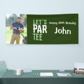 Golf 40ste verjaardag golfer feest maak je eigen spandoek (Beurs)
