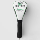 Golf 40ste verpartij Fantastisch For-Tee Wit Golfheadcover (Voorkant)