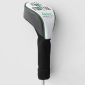 Golf 40ste verpartij Fantastisch For-Tee Wit Golfheadcover (Schuin)