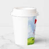 Golf 40th Birthday to golfer met golfvlag Papieren Bekers (Rechts)