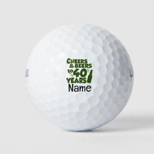 Golf 40th Verjaardag thema naar golfer Golfballen