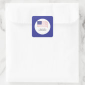 Golf 4 juli Onafhankelijkheidsdag Amerika Vierkante Sticker (Tas)
