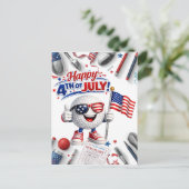 Golf 4 juli Onafhankelijkheidsdag Briefkaart (Staand voorkant)
