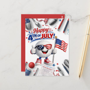 Golf 4 juli Onafhankelijkheidsdag  Briefkaart