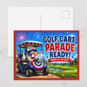 Golf 4 juli Onafhankelijkheidsdag Briefkaart (Voorkant / Achterkant)