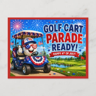 Golf 4 juli Onafhankelijkheidsdag Briefkaart