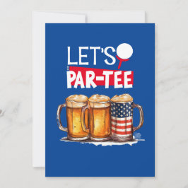 Golf 4 juli Onafhankelijkheidsdag Feestje  Kaart