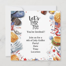 GOLF 4 juli   Onafhankelijkheidsdag Golfer-feest   Kaart